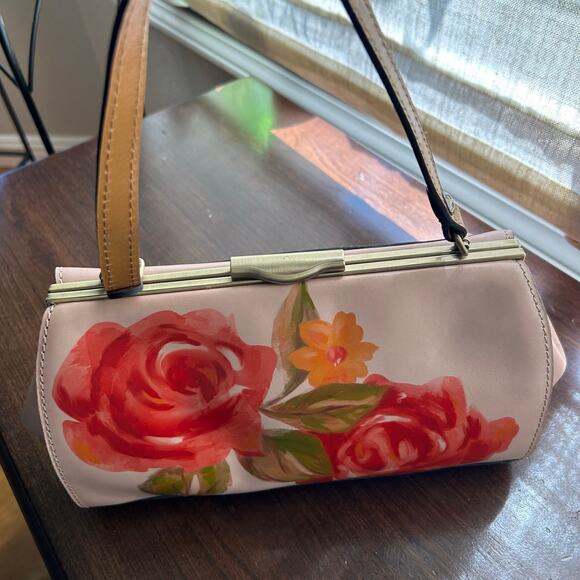 Patricia Nash Floral Crossbody Bag - Red and Green - Picture 4 of 15